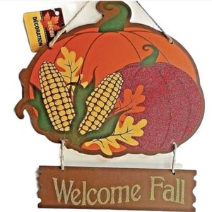 Wall Hanging Sign plaque Decor Autumm